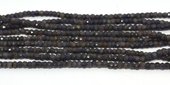REDUCED TO CLEAR Sapphire Dyed Faceted Rondel 3x2mm beads per strand 122Bead-beads incl pearls-Beadthemup
