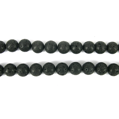 Lava Round 14mm strand 28 beads