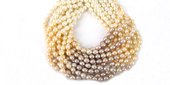 Fresh Water Pearl Rice 8-9mm Natural Colour/41pair-beads incl pearls-Beadthemup