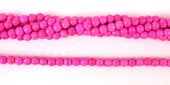 Howlite Dyed Round 6mm Hot Pink/72Beads-beads incl pearls-Beadthemup