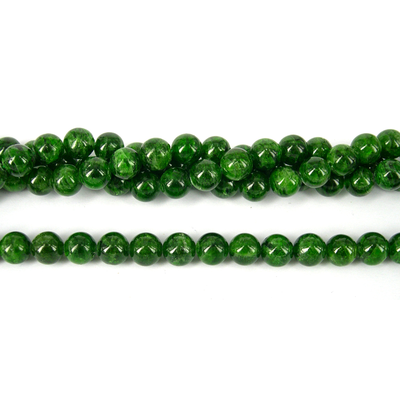 Chrome Diopside Polished Round 9mm beads per strand 44Beads
