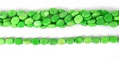 Howlite Dyed Flat Oval 7x9mm Green/43Beads-beads incl pearls-Beadthemup
