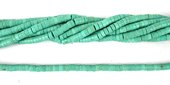 Howlite Dyed Heshi 3x6mm Turq beads per strand 120Beads-beads incl pearls-Beadthemup