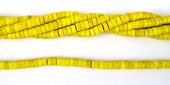 Howlite Dyed Heshi 3x6mm Yellow/120Beads-beads incl pearls-Beadthemup