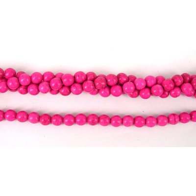 Howlite Dyed Round 8mm Pink beads per strand 49Beads