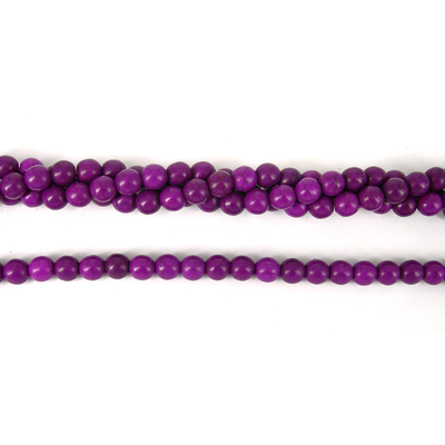 Howlite Dyed Round 8mm Violet beads per strand 49Beads