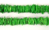 Howlite Dyed Disk 20x25mm Green/105Beads-beads incl pearls-Beadthemup