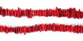Howlite Dyed Disk 13x20mm Red/120Beads-beads incl pearls-Beadthemup