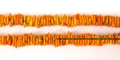 Howlite Dyed Disk 13mm Yellow/120Beads-beads incl pearls-Beadthemup