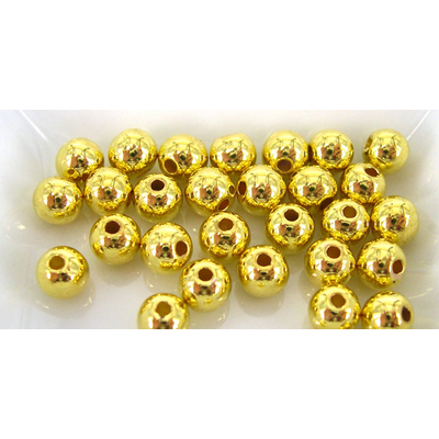 Base Metal Bead Round 5mm 30 pack Gold