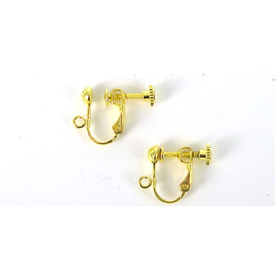 Base Metal Earwire Clip/Screw on 4 pair