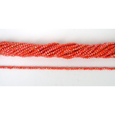 Chinese Crystal 3x2mm 140 beads Dark Apricot