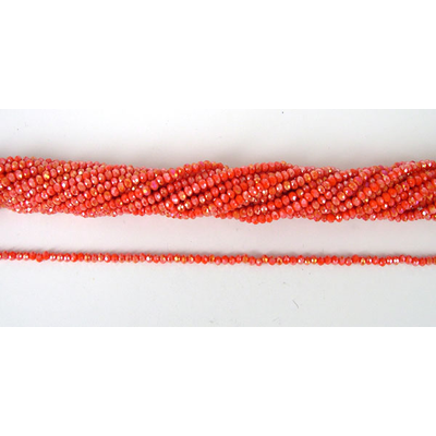 Chinese Crystal 3x2mm 140 beads Dark Apricot