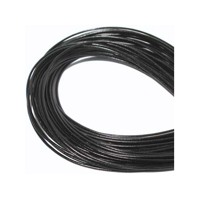 Leather Black 5mm per Meter