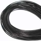 Leather Black 2mm per meter-stringing-Beadthemup