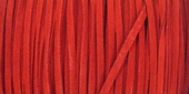 Faux Suede 3mm Red Per M-stringing-Beadthemup