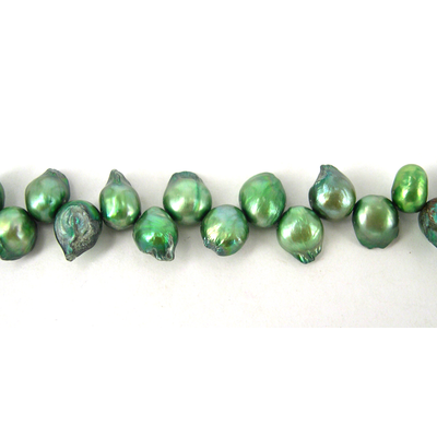 Fresh Water Pearl Blister 10mm Green Moss approx