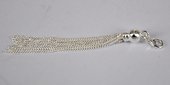 Sterling Silver Tassel incl Clasp 73mm-findings-Beadthemup