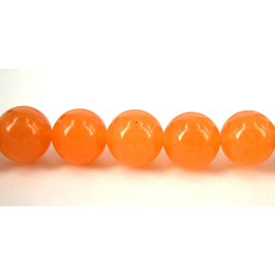 Jade Dyed Round Polished 10mm Peach beads per strand 40Beads - Apricot ...