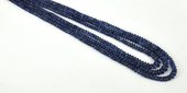 Kyanite Polished Rondel Grad 4-6mm-beads incl pearls-Beadthemup
