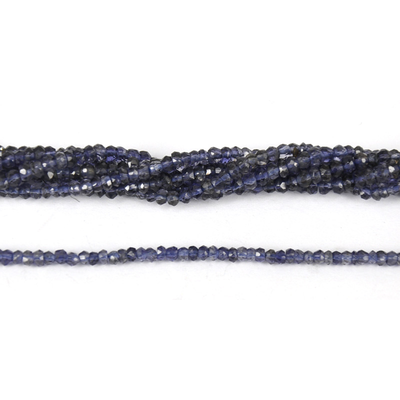 Iolite Faceted Rondel 3x2mm strand