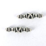 Base Metal 22x4mm Bar for Cross 2 pack-findings-Beadthemup