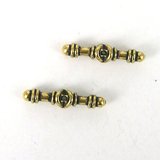 Base Metal 22x4mm Bar for Cross 2 pack Gold-findings-Beadthemup