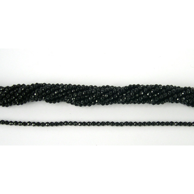 Onyx Round Faceted 3mm beads per strand 143 Beads