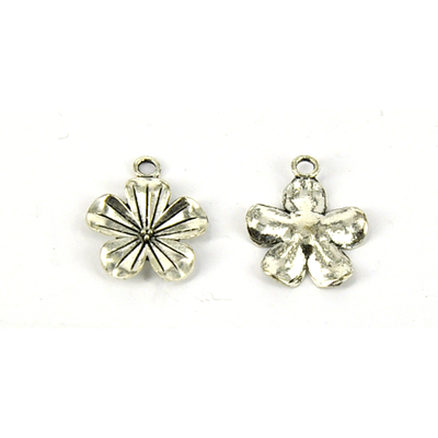 Base Metal 19x23mm Flower pend 6 pack