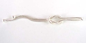 Sterling Silver plt Pendant Snake chn 64mm 2 pack-findings-Beadthemup