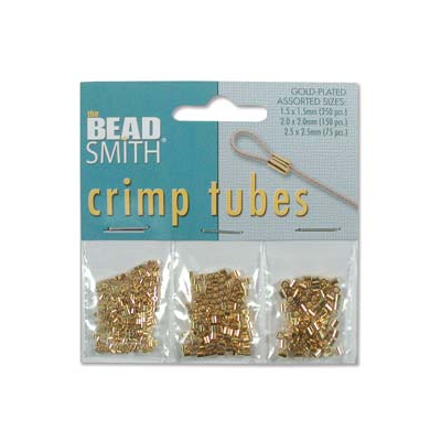 Gold Plt Base Crimp assorted pack