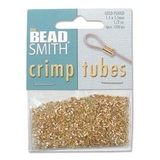 Gold Plt Base Crimp 1.5x1.5mm app 800-findings-Beadthemup