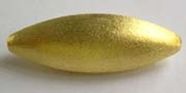 Vermeil bead Olive 30x10mm Matt-findings-Beadthemup
