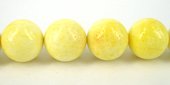 Coral Dyed Round 16mm Yellow beads per strand 23Beads-beads incl pearls-Beadthemup