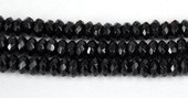 Onyx 3x6mm Faceted Rondel beads per strand 130 Beads-beads incl pearls-Beadthemup