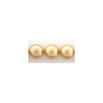Shell Based Pearl 14mm Round Gold each