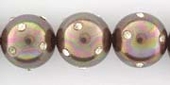 Shell Based Pearl 8mm Diamonte Choc.each-beads incl pearls-Beadthemup