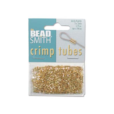 Gold Plate Base Crimp 2x2mm 400 pack