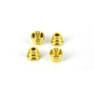 Gold Plate Brass Cone 5x3mm 10 pack