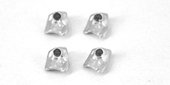 Rhodium Plate Pewter Bead 7.5x3mm 4 pack-findings-Beadthemup