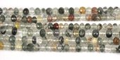 Rutile Quartz Faceted Rondel 6mm beads per strand 96 Beads-beads incl pearls-Beadthemup