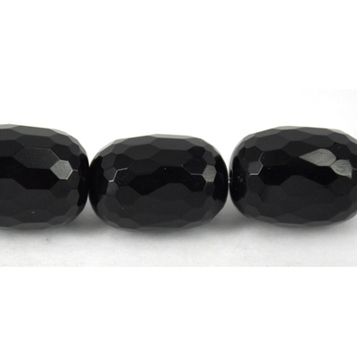 Onyx 13x18mm Faceted Olive bead