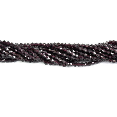 Garnet 4-5mm Faceted Bicone beads per strand  81Beads