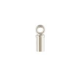 Sterling Silver AT Tube/cord ends 2mm internal Diameter 4 pack-findings-Beadthemup