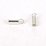 Sterling Silver Tube ends 2.5mm crd 3.3x7mm 4 pack