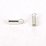 Sterling Silver Tube ends 2.5mm crd 3.3x7mm 4 pack