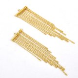 Gold plate brass 21.8x85mm Tassel 2 pack-findings-Beadthemup