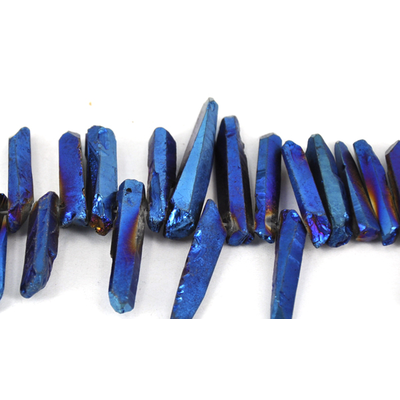 Titanium blue quartz stcks. t/drill