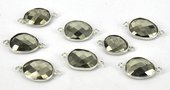 Pyrite Connector Sterling Silver.App.20mm-beads incl pearls-Beadthemup