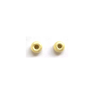 Vermeil 3mm rondell brushed 20 pack